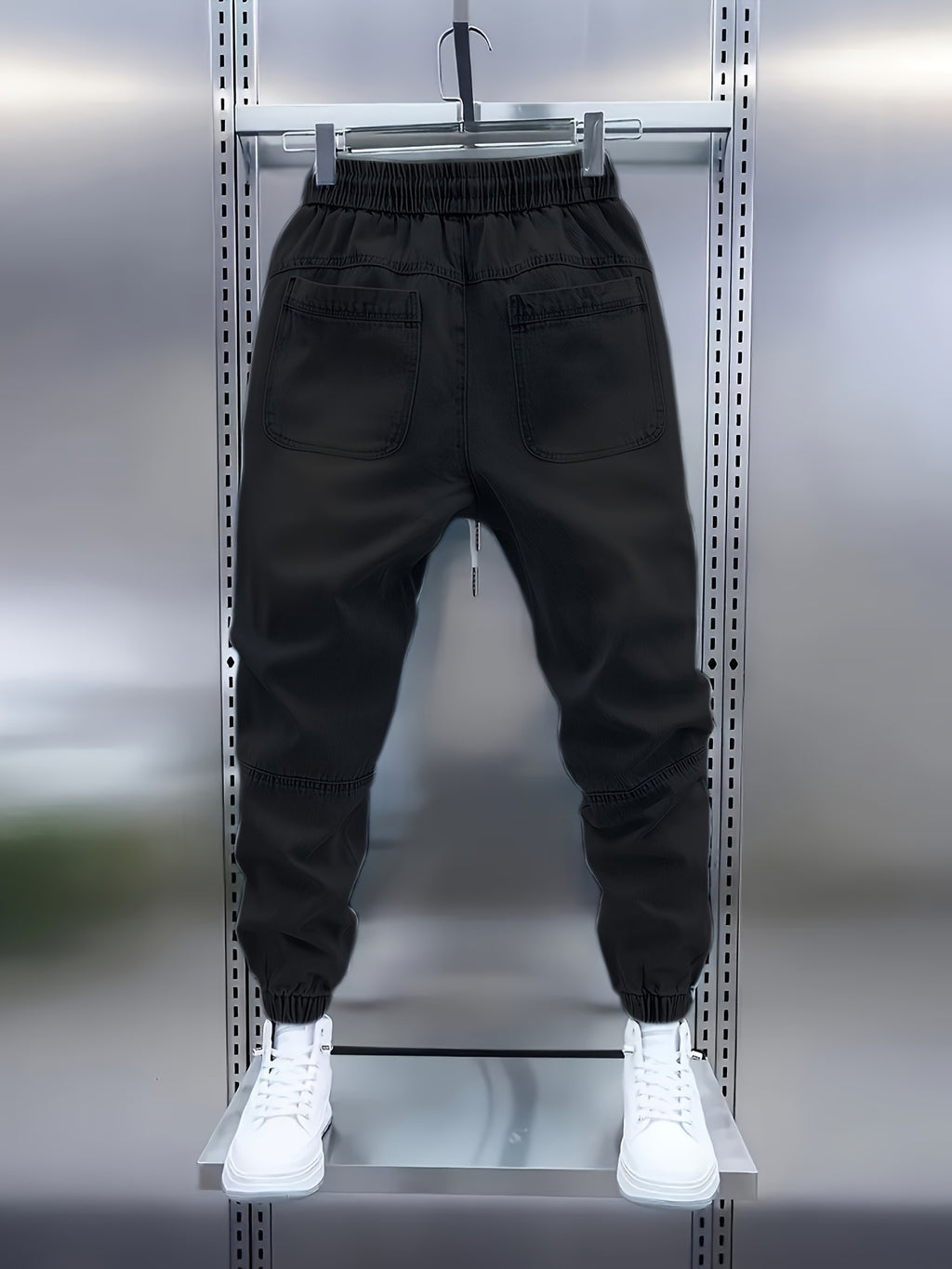 JOGGERS FAUX DENIM LIGHT BLUE