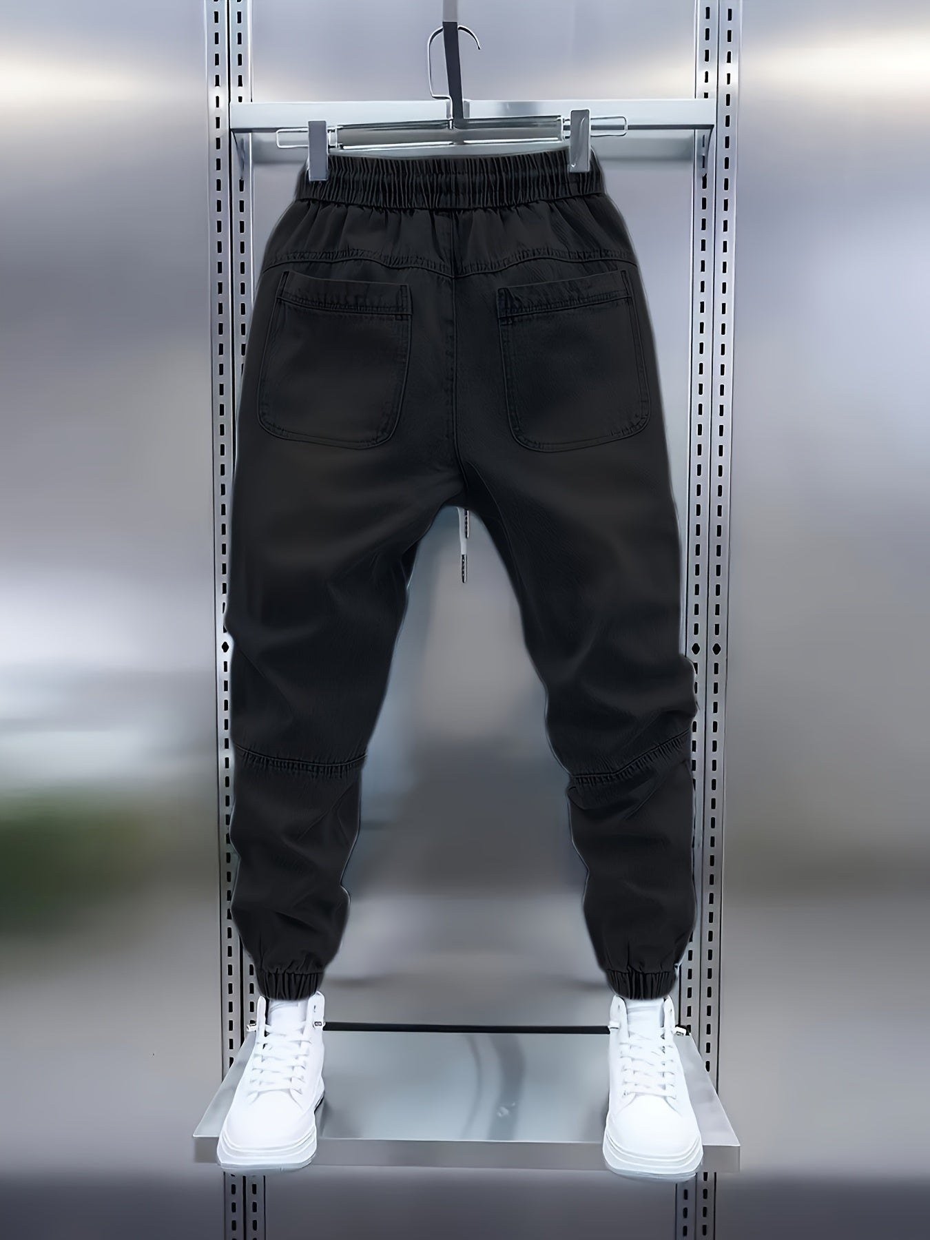 JOGGERS FAUX DENIM LIGHT BLUE