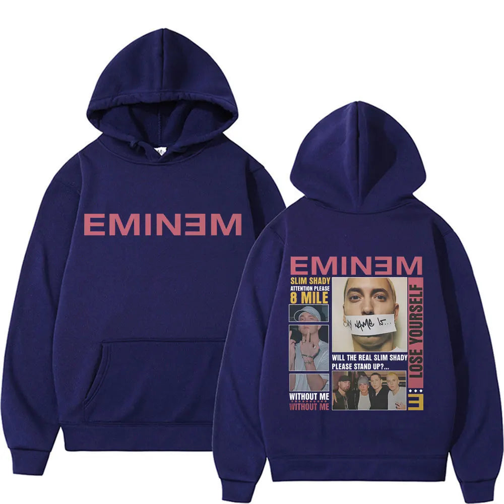 Rapper Eminem Slim Shady Cover Graphic Hoodie