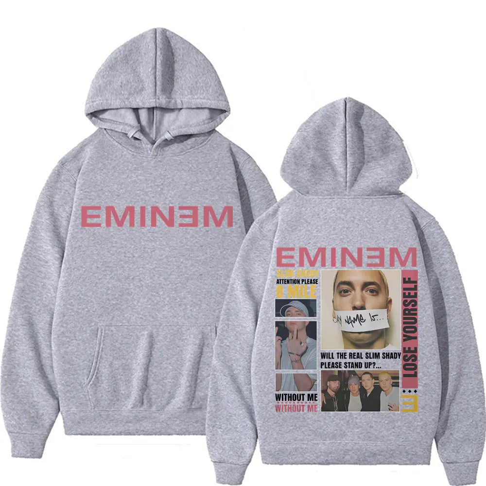 Rapper Eminem Slim Shady Cover Graphic Hoodie
