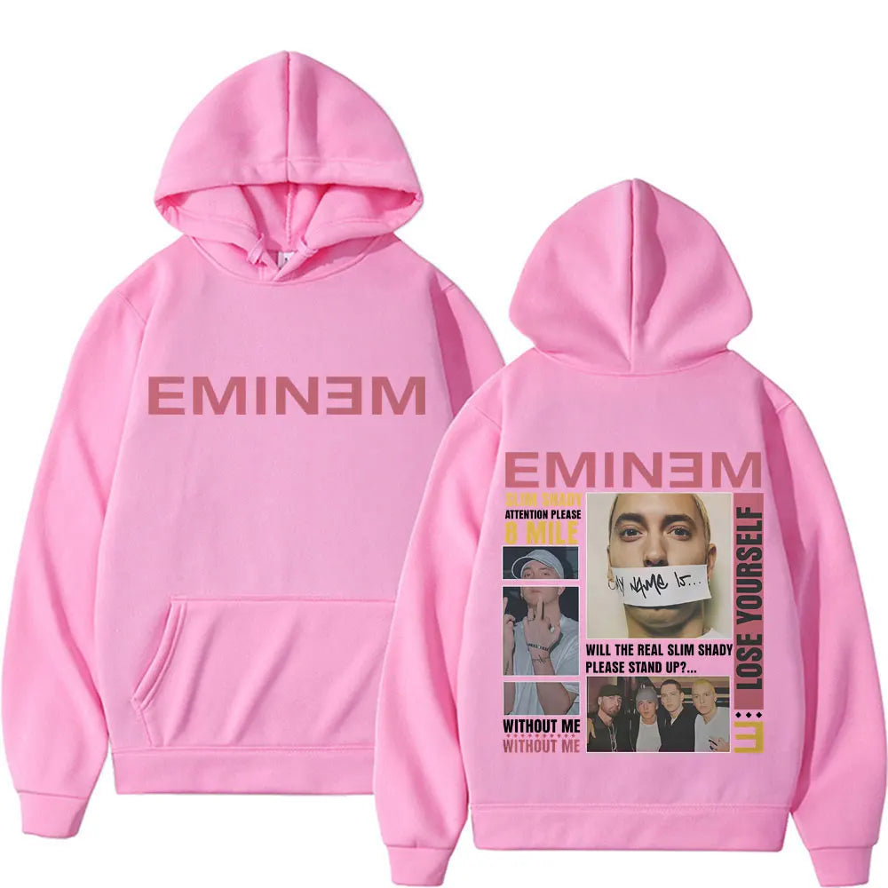 Rapper Eminem Slim Shady Cover Graphic Hoodie