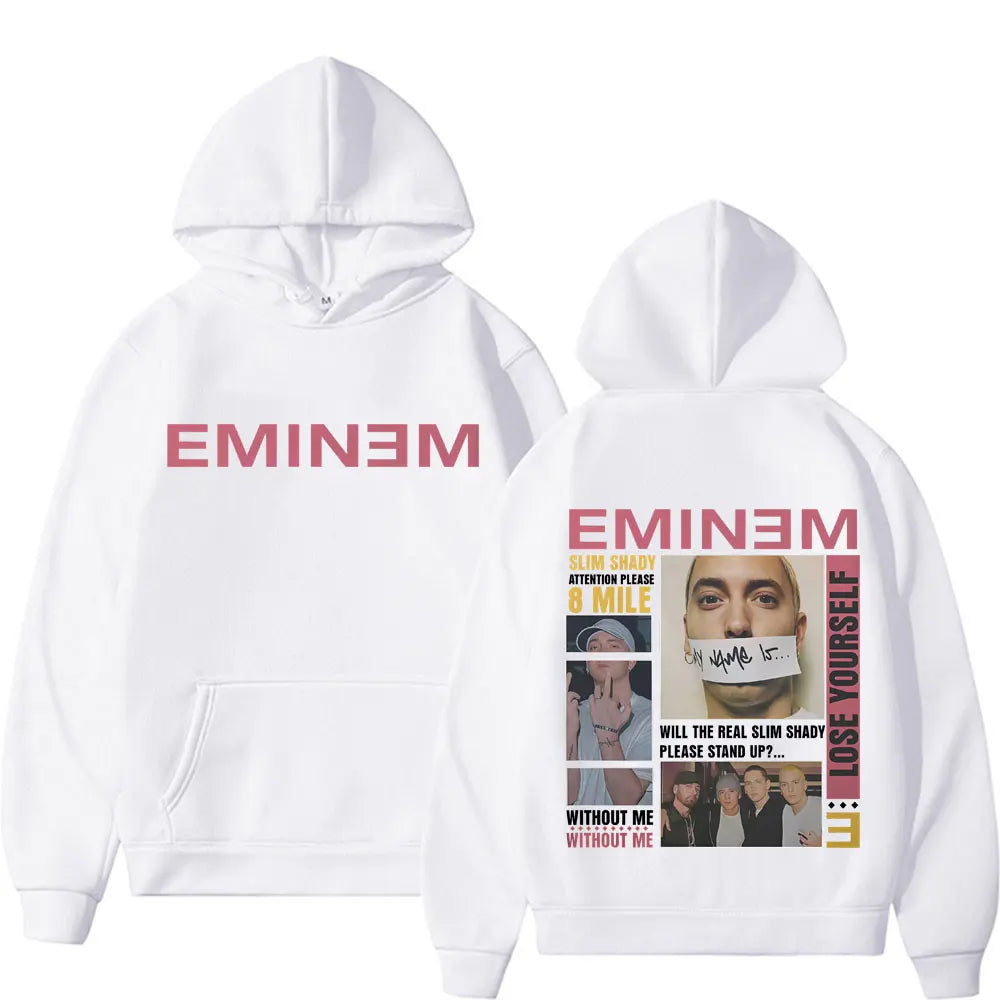 Rapper Eminem Slim Shady Cover Graphic Hoodie